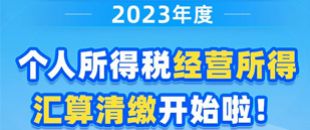 圖說(shuō)| 2023年度個(gè)人所得稅經(jīng)營(yíng)所得匯算清繳開(kāi)始啦！